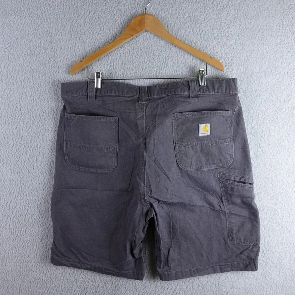 Carhartt Mens Relaxed Fit Canvas‎ Work Shorts Gray Size 40 Utility Carpenter